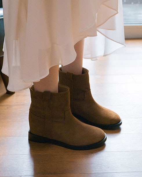 [리퍼브] m107 Half boots_  brown suede 5.5cm
